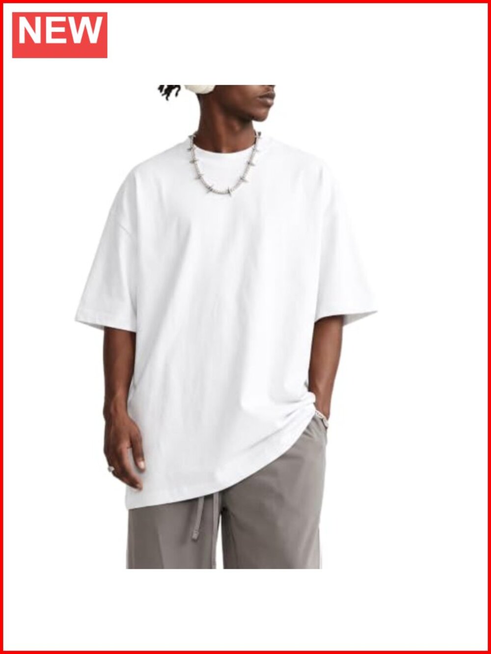 Oversized Acid Wash Cotton Crewneck Short Sleeve T-Shirt Loose Fit